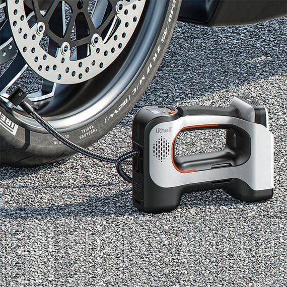 Аккумуляторный компрессор с фонарем Litheli питание от павербанка УМБ Litheli Power Bank 20000 мАч 45Вт XF-57 | Зображення 1