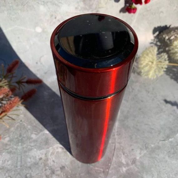 Термос UNIQUE UN-1006 500мл із датчиком температури, Термос із дисплеєм температури. Колір: червоний | Зображення 2