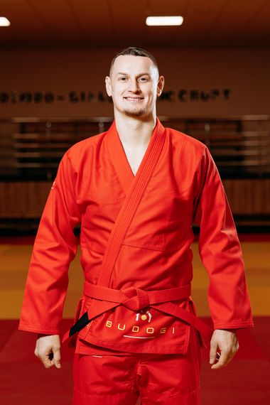 Червоне кімоно для хлопців/чоловіків, грепплінг, TM BUDOGI, зріст 190 см, щільність 450 гр/м.кв. | Зображення 1