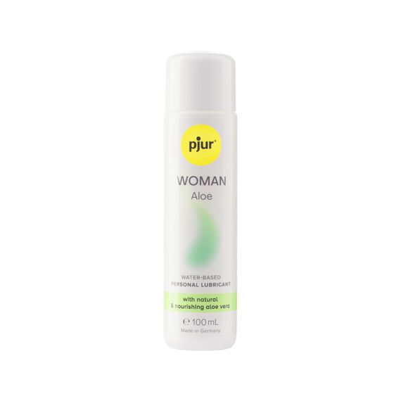Лубрикант на водній основі pjur Woman Aloe 100 мл, з екстрактом алое, зволожувальний, без парабенів