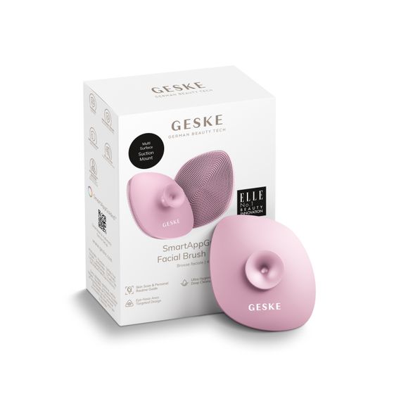 Щітка для обличчя GESKE Facial Brush 4в1 з тримачем pink | Зображення 8