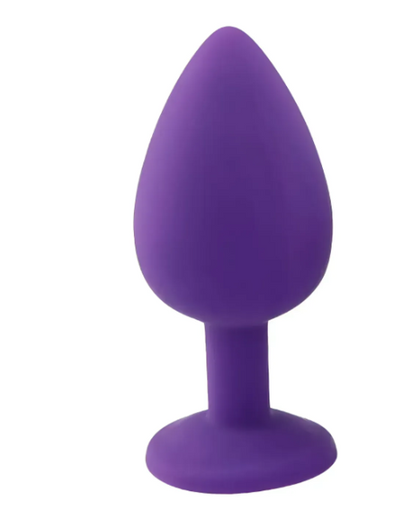 Силиконовая анальная пробка с кристаллом SKN KSIL-09S ( размер S ) sexstyle | Зображення 1