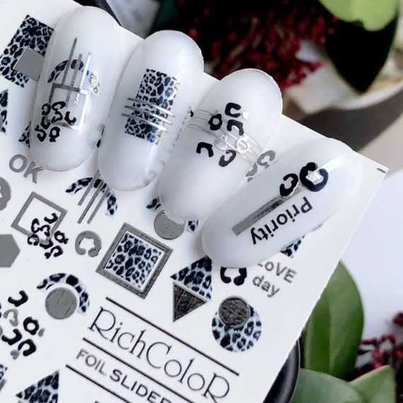 Фольгований слайдер RichColor 002 на водяній основі (6.5x9.5см) | Зображення 2