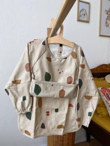 Нагрудник дитячий з рукавами для годування та творчості Кольоровий