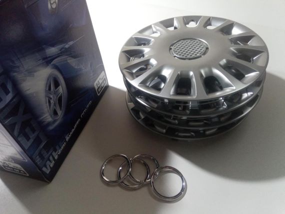 Ковпаки SJS (Туреччина), 14" 214 Opel Corsa D (к-т 4 шт) + емблема на вибір (214/14) | Зображення 1