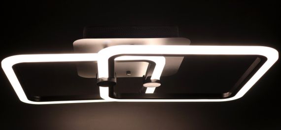 Люстра світлодіодна стельова LED світильник для квартири на стелю лед з пультом 25766 Чорний 10х41х63 см. | Зображення 3