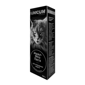 Фітопаста Unicum для виведення шерсті у котів та кошенят/8