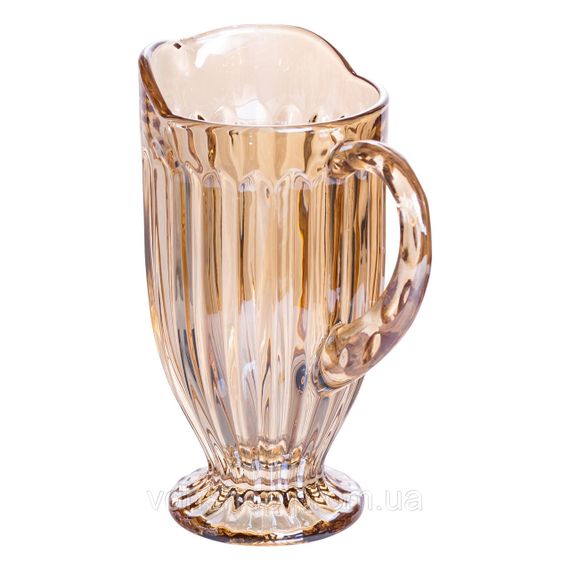 Набор кувшин 1 л со стаканами 6 (шт) по 300 мл для напитков, лимонадов, сока, воды, мохито Прозрачный HP-19-2080GLD | Зображення 2