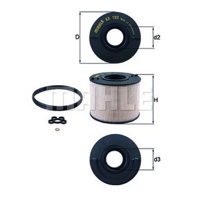 Фильтр топливный Mahle KX192D