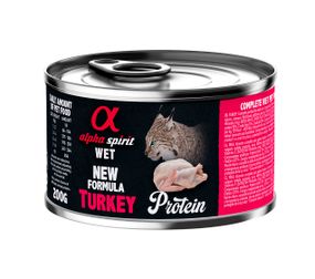 Корм Alpha Spirit Turkey for Adult Cat влажный с индейкой для взрослых котов 200 гр
