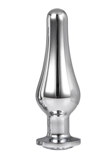 DT21825 анальна пробка конічної форми Dream Toys GLEAMING LOVE SILVER PLEASURE PLUG L | Зображення 2