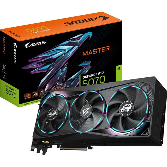 Відеокарта GIGABYTE GeForce RTX5070 12Gb AORUS MASTER (GV-N5070AORUS M-12GD) | Зображення 9