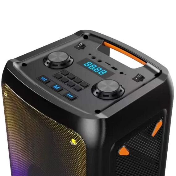 Портативная колонка бумбокс XPRO GT-5050 чемодан 100Вт, USB, SD, FM радио, Bluetooth, 2 микрофона, ДУ (MER-15064) | Зображення 4