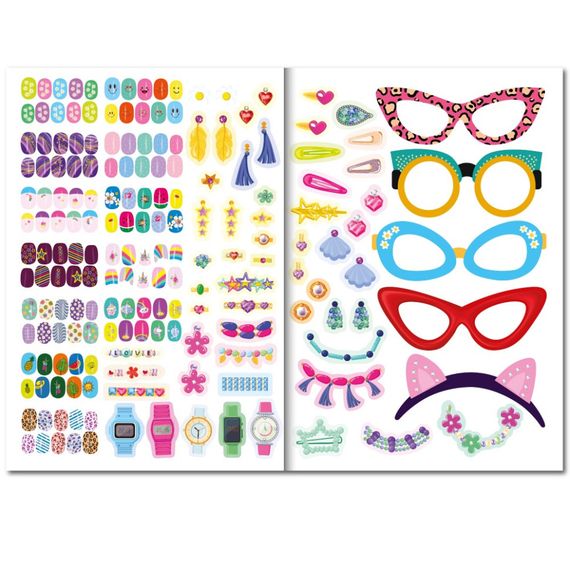 Детская книжка с наклейками студия красоты "Nail art accesories" РМ-76-04 | Зображення 1