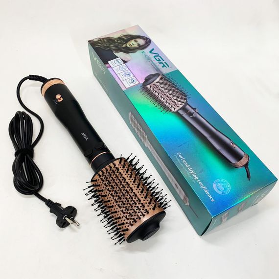 Профессиональный фен для объема VGR V-494 800 Вт, Фен-щетка для женщин с насадками, Фен-щетки стайлеры WJ-27 | Зображення 4