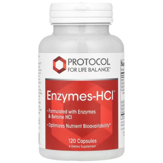 Пищеварительные ферменты Protocol for Life Balance Enzymes-HCl 120 Caps