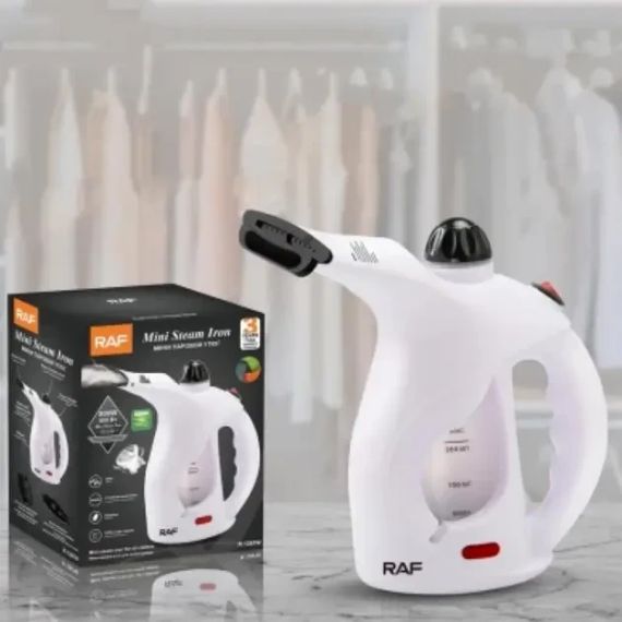 Ручний відпарювач-парогенератор для одягу RAF R.1267W Відпарювач з щіткою для чищення одягу Білий | Зображення 4