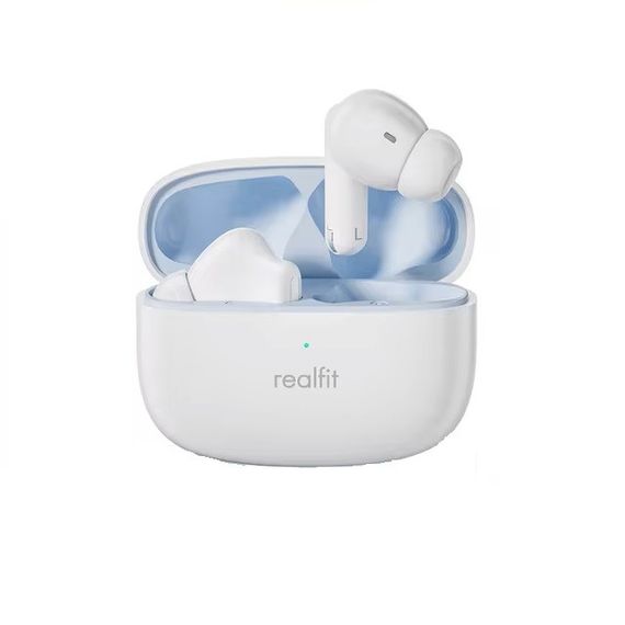 Bluetooth-наушники Realfit F3 с активным шумоподавлением. Белые