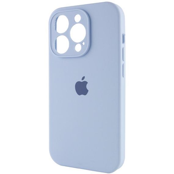 Чехол Silicone Case Full Camera Protective (AA) для Apple iPhone 14 Pro (6.1") Голубой / Lilac Blue | Зображення 2