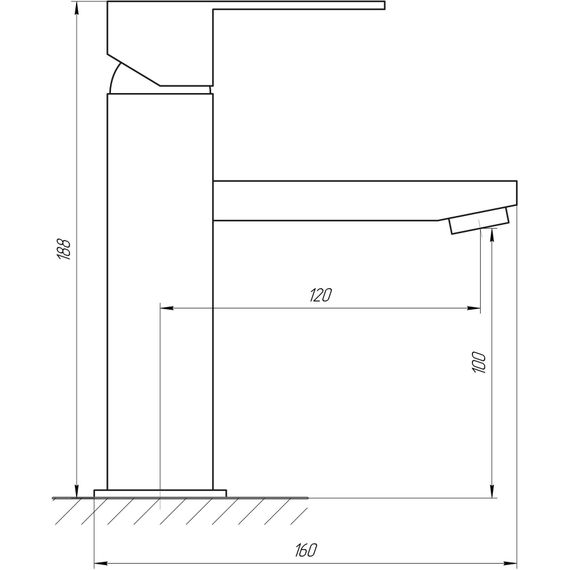 Змішувач для раковини Globus Lux SICILIA SBQ-101-BB | Зображення 1