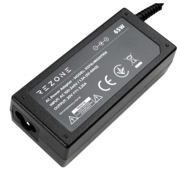 Блок живлення до ноутбуку Rezone Lenovo 65W 20V 3.25А 7.9*5.5 (RZPSLN65207955) | Зображення 1