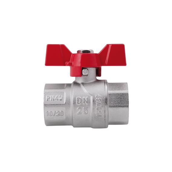 Кран кульовий SD Forte 1" ВР для води (метелик) SF602W25 | Зображення 1