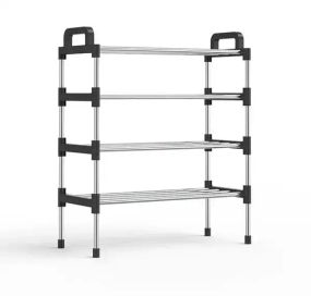 Полиця для взуття метал 4 секції Shoe rack