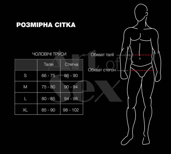 Мужские трусы с сюрпризом Art of Sex - Gladiator, черные с эффектом мокрого бархата, размер M Sex Aura | Зображення 3