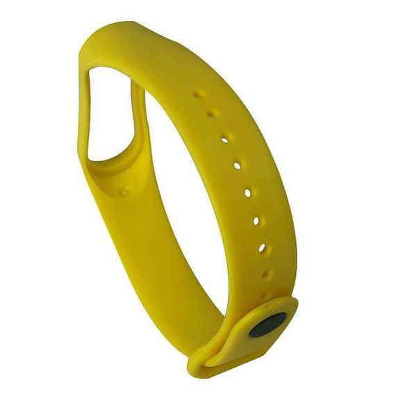 Ремешок силиконовый для Xiaomi Mi Band 3/4 №9 желтый