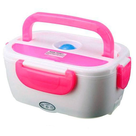 Ланч-бокс з підігрівом Lunch Heater 220 V Pro рожевий електричний
