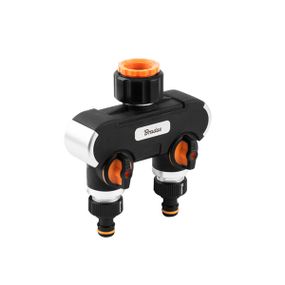 Розподільник Bradas HEAVY DUTY з 2 кранами BLACK LINE РЗ 1" до РЗ 3/4" ECO-PWB3042