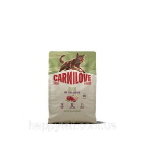 Беззерновий сухий корм Carnilove True Fresh для стерилізованих котів качка 2 кг (арт. 173761)