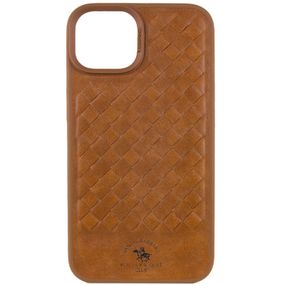 Кожаный чехол Polo Santa Barbara для Apple iPhone 14 (6.1") Golden Brown