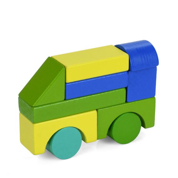 Дитяча дерев'яна іграшка "Містечко №1" Limo Toy MD 0938-1, 24 блоки | Зображення 4