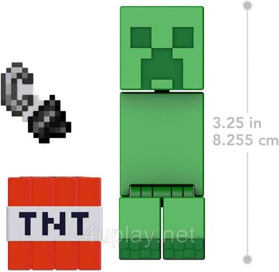 Игровой набор Майнкрафт с Крипером Оригинал Mattel Minecraft 2-Pack with Creeper | Зображення 2