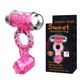 Эрекционное вибро кольцо с стимулятором клитора Sweet Vibration Ring, BI-014080 Sex Aura