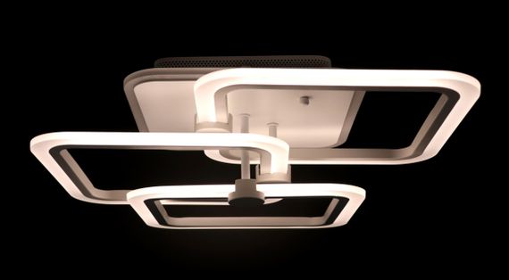 Люстра світлодіодна стельова LED світильник для квартири на стелю лед з пультом 25767 Білий 13х45х53 см. | Зображення 3