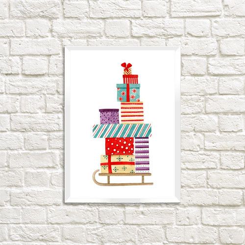 Постер в рамці Подарки 21x30 см (A4)