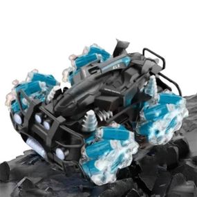 Машинка для бездоріжжя перевертень з підсвічуванням та парою на радіокеруванні Stund Off-Road 9017E Чорна