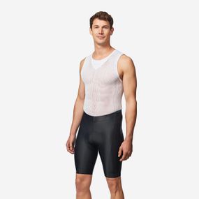 Велошорти чоловічі RC100 без бретельок чорні - M / W32 L33