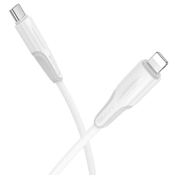Дата кабель Borofone BX119 New Type-C to Lightning 27W (1m) White | Зображення 1