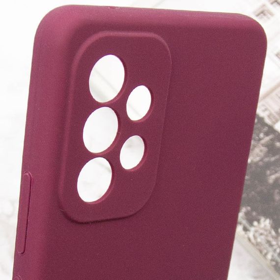 Чохол Silicone Cover Lakshmi Full Camera (AAA) для Samsung Galaxy A52 4G / A52 5G / A52s Бордовий / Plum | Зображення 5