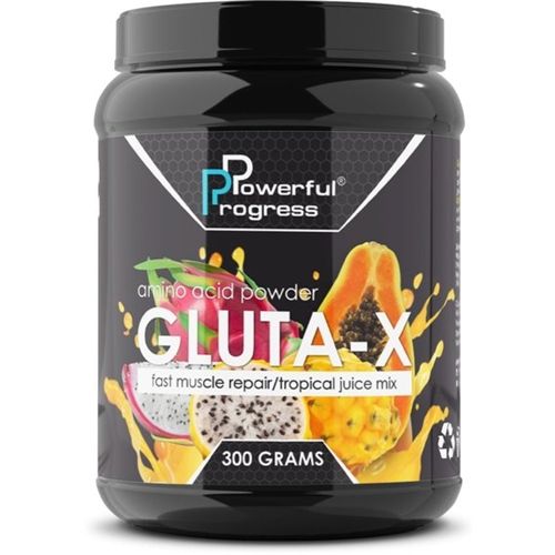 Глютамін для спорту Powerful Progress Gluta Х 300 g /30 servings/ Tropical mix
