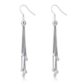 Серьги подвески Primo Long Balls - Silver