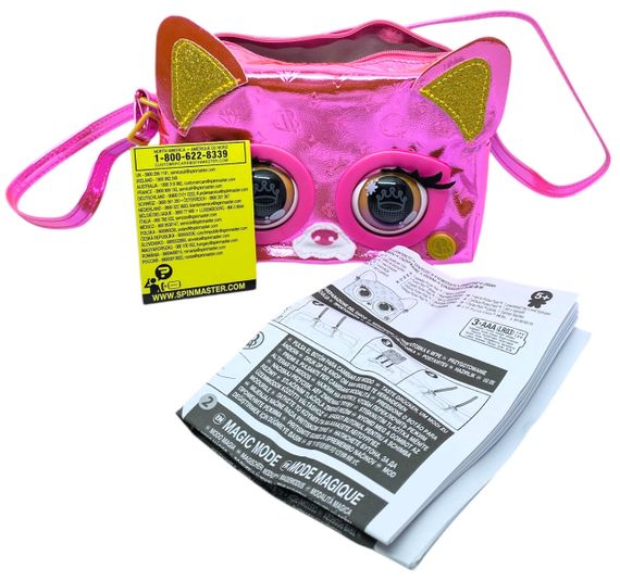Сумочка Purse Pets щеня Flashy Franchie моргають очі видає звуки та мелодії рожева блискуча | Зображення 3