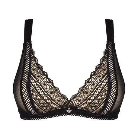 Бюстгальтер с кружевной отделкой Obsessive Estiqua, черный, XS/S sexstyle | Зображення 2