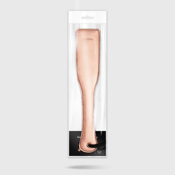 Паддл Liebe Seele Rose Gold Memory Paddle, обтягнутий натуральною шкірою, рожеве золото Sex Aura | Зображення 7