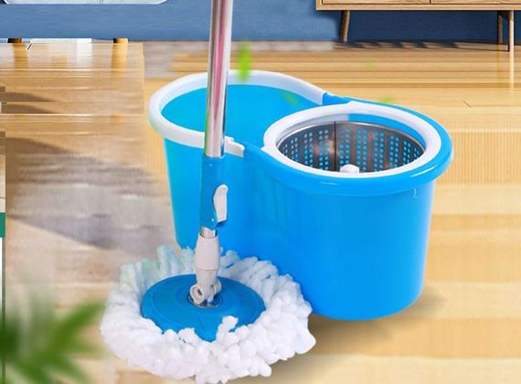 Швабра з турбо віджимом та відром 360°, Швабра з круглою насадкою SmartUS Spin MOP знижка | Зображення 2