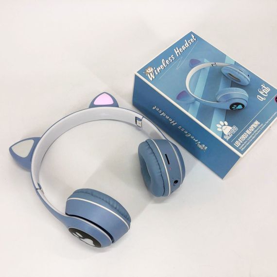 Bluetooth навушники дитячі, Навушники з вушками для любителів котів Дитячі аудіо NB-67 | Зображення 4