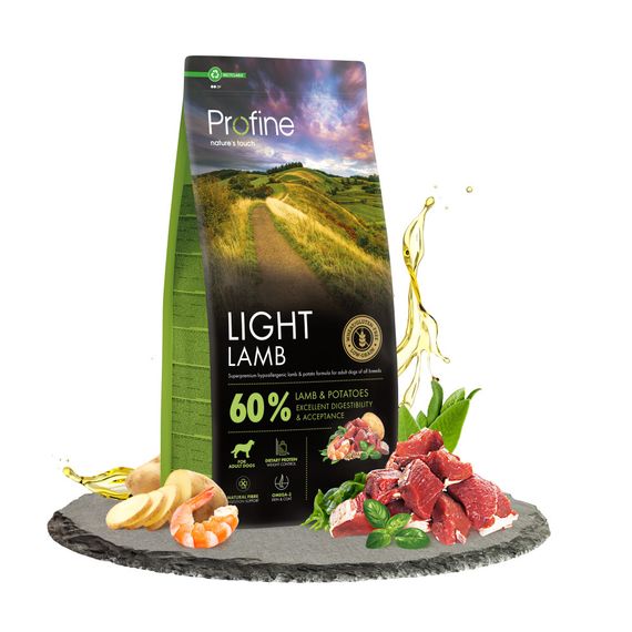Корм сухий Profine Light Lamb and Potatoes д/собак з надмірною вагою ягня і картопля 12 кг | Зображення 1